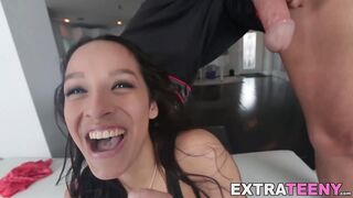 Teenager Nicki Ortega's Juicy Mouth Sucks Down Every Last Drop of Sticky Cum, Kinky Fun!