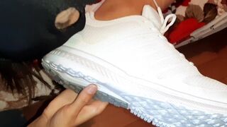 Lick my sneakers after street, foot fetish - IkaSmokS
