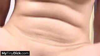 Getting her pussy licked before giving his small dick a blowjob